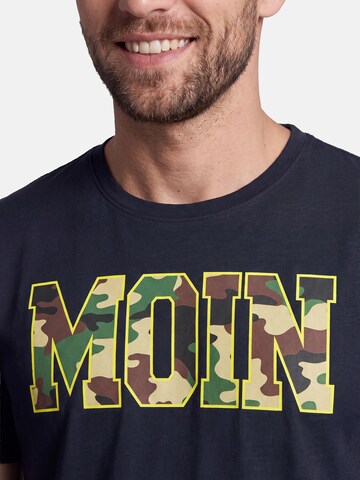 salzhaut T-Shirt 'Diek - Moin' in Blau: Vorderseite