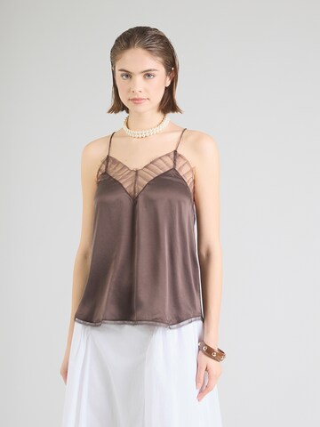 IRO Top 'BERWYN' in Brown: front