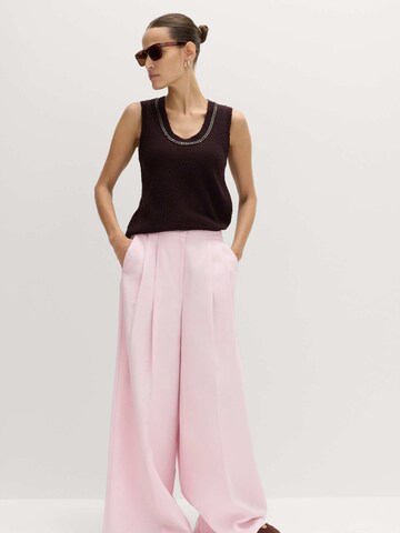 Wide leg Pantaloni di Marks & Spencer in rosa