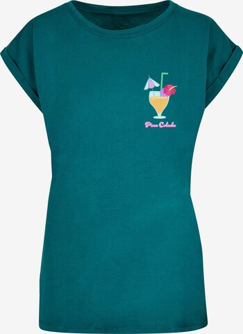 Merchcode Shirt 'Pina Colada' in Blauw: voorkant