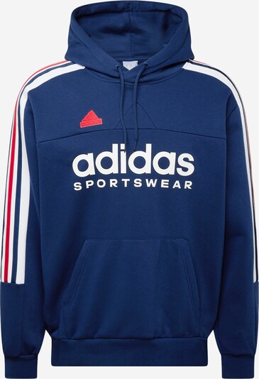 ADIDAS SPORTSWEAR Športna majica | modra / rdeča / bela barva, Prikaz izdelka