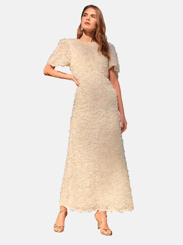 love & roses Jurk in Beige: voorkant