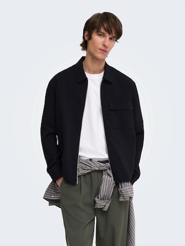 Only & Sons Демисезонная куртка 'ONSWILL' в Черный: спереди