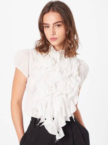 SAINT TROPEZ - Blusa en blanco: frente