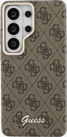 GUESS Smartphone Case 'Guess 4G Script MagSafe for Samsung Galaxy S26 Ultra' in Brown: front