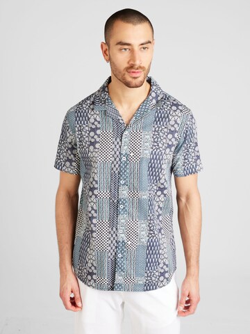 anerkjendt - Ajuste regular Camisa 'AKLEO' en azul: frente