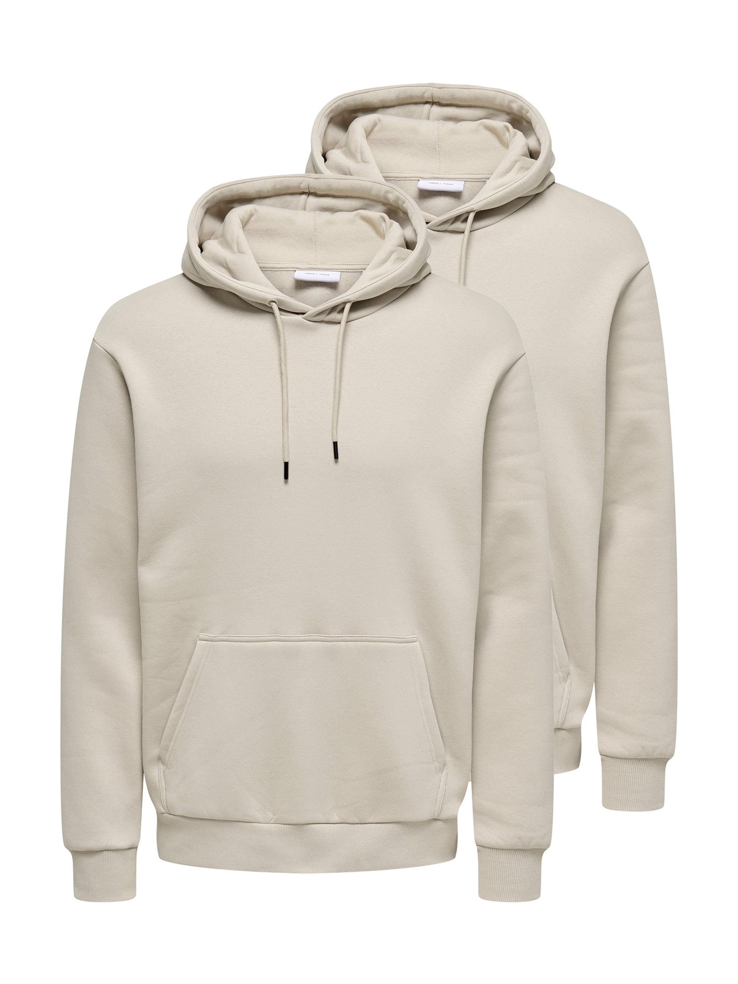 Only & Sons Sweatshirt 'Ceres' in Beige: voorkant