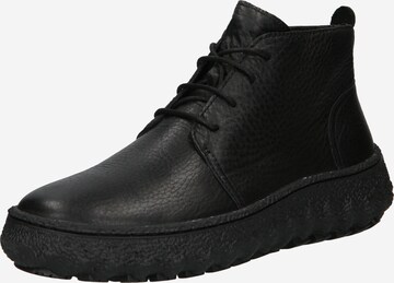 CAMPER Lace-Up Boots 'Ground' in Black: front