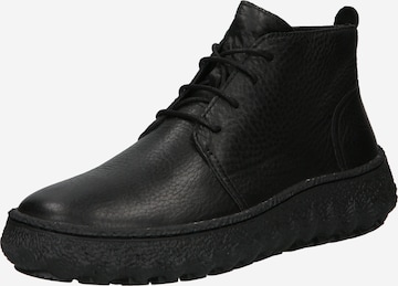 CAMPER - Botas con cordones 'Ground' en negro: frente