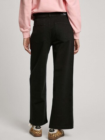 Wide Leg Pantalon 'Tania' Pepe Jeans en noir