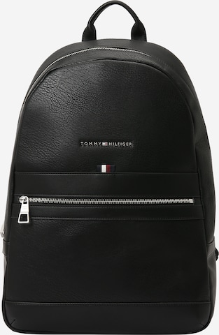 TOMMY HILFIGER Backpack 'Pebble' in Black: front