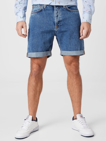 Nudie Jeans Co Szabványos Farmer 'Josh' - kék: elől