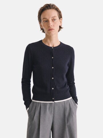 Dine'n'Dance Gebreid vest 'Caya' in Blauw: voorkant