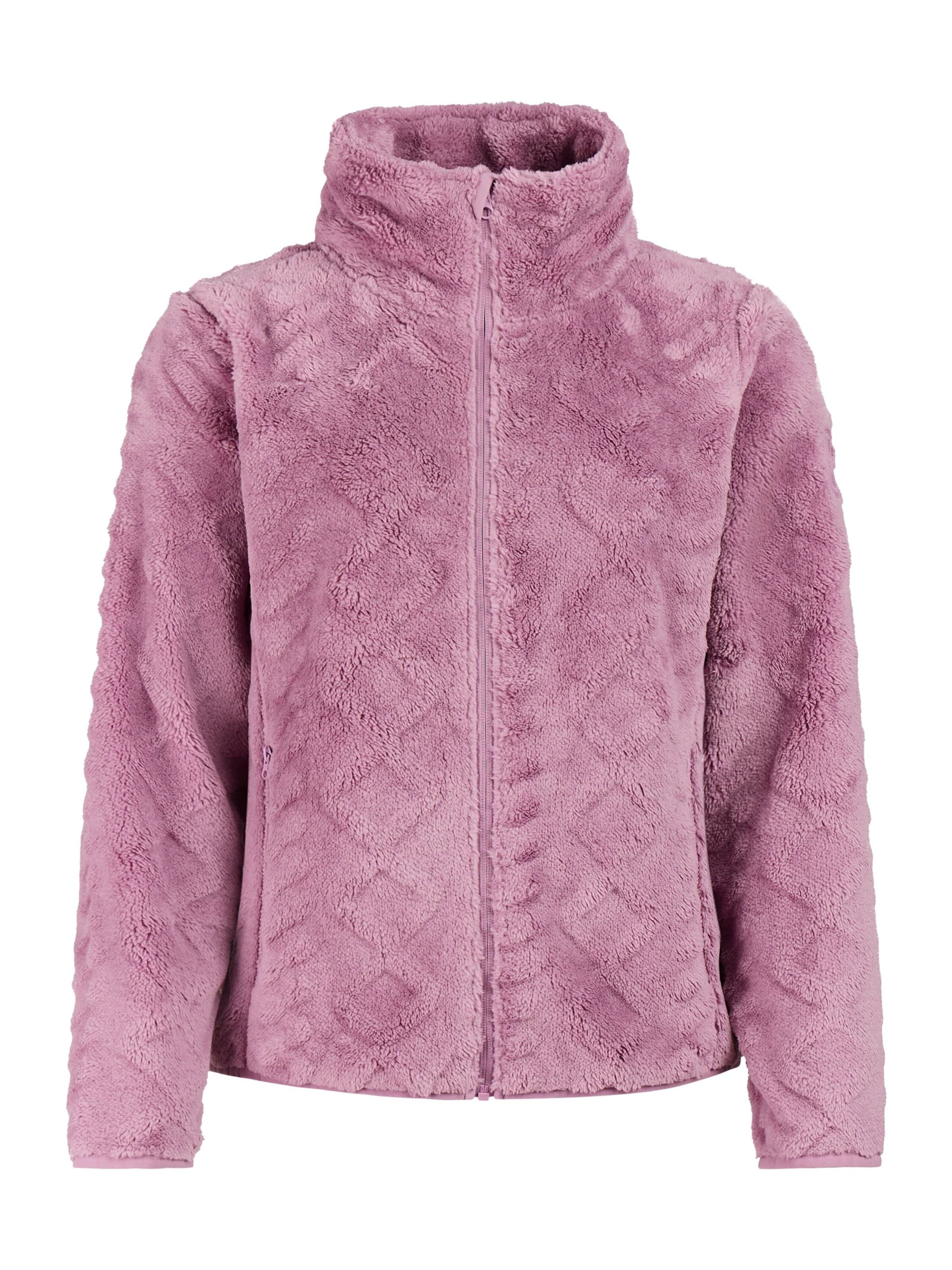 PROTEST Fleece jas 'PRTFinta' in Lila: voorkant