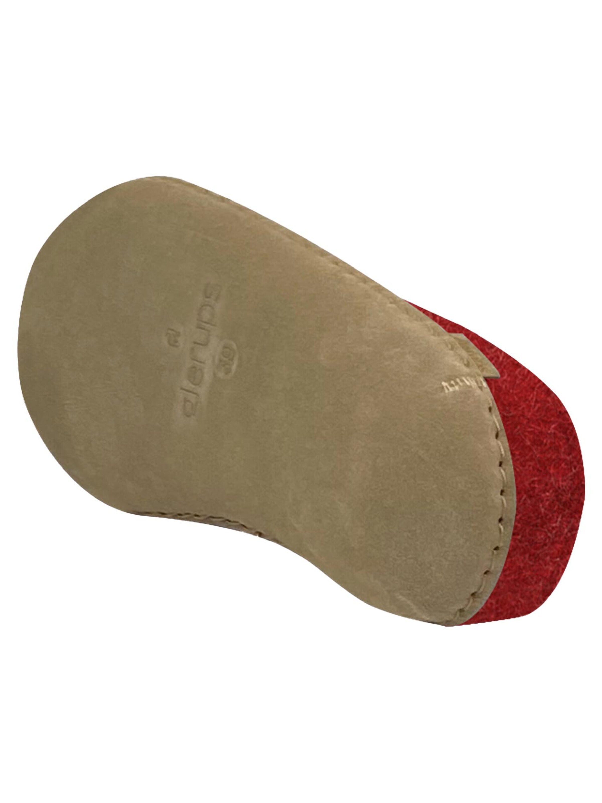 Glerups Slippers 'Ledersohle' in Red
