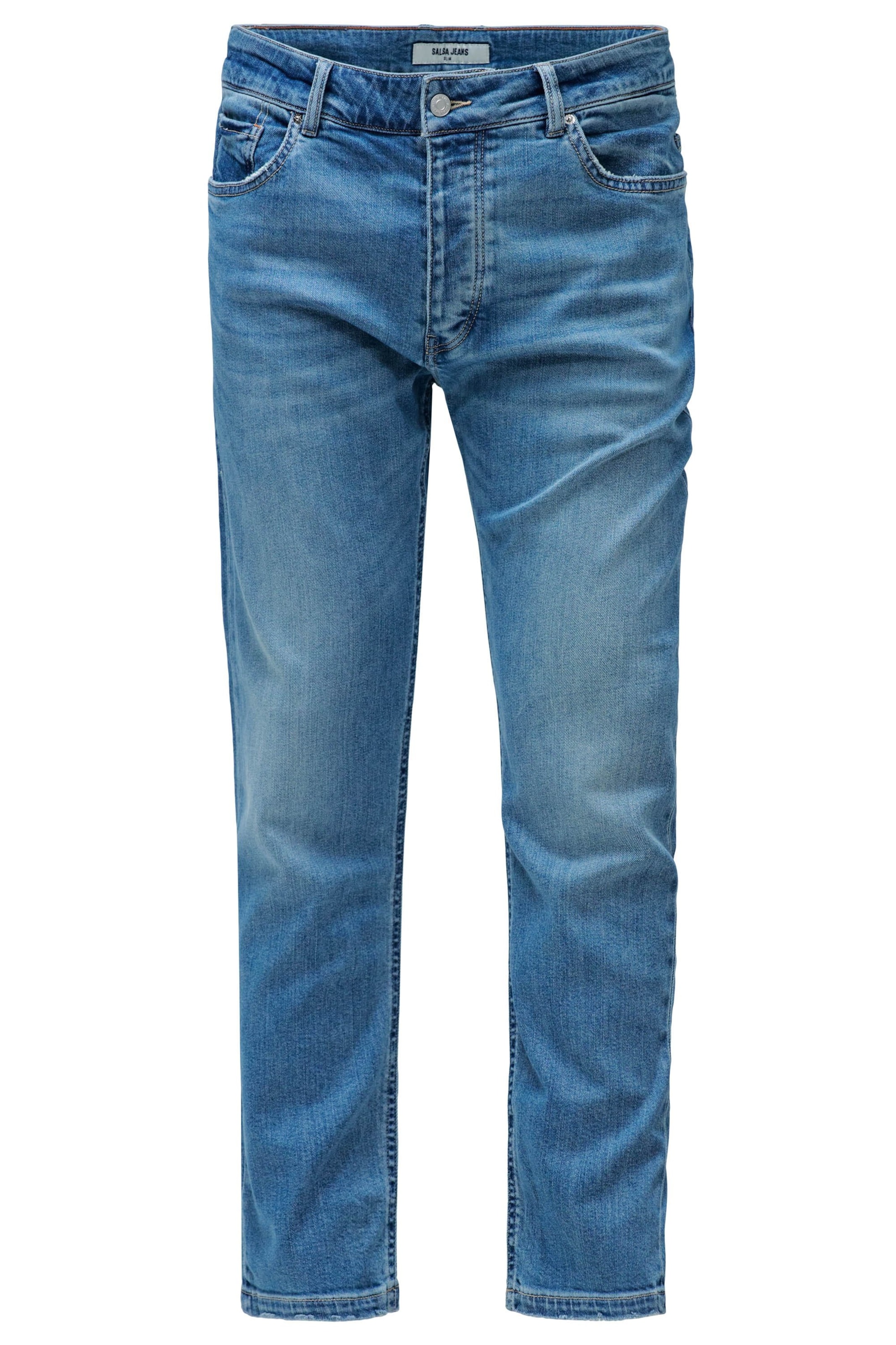 Salsa Jeans Slimfit Jeans in Blauw: voorkant