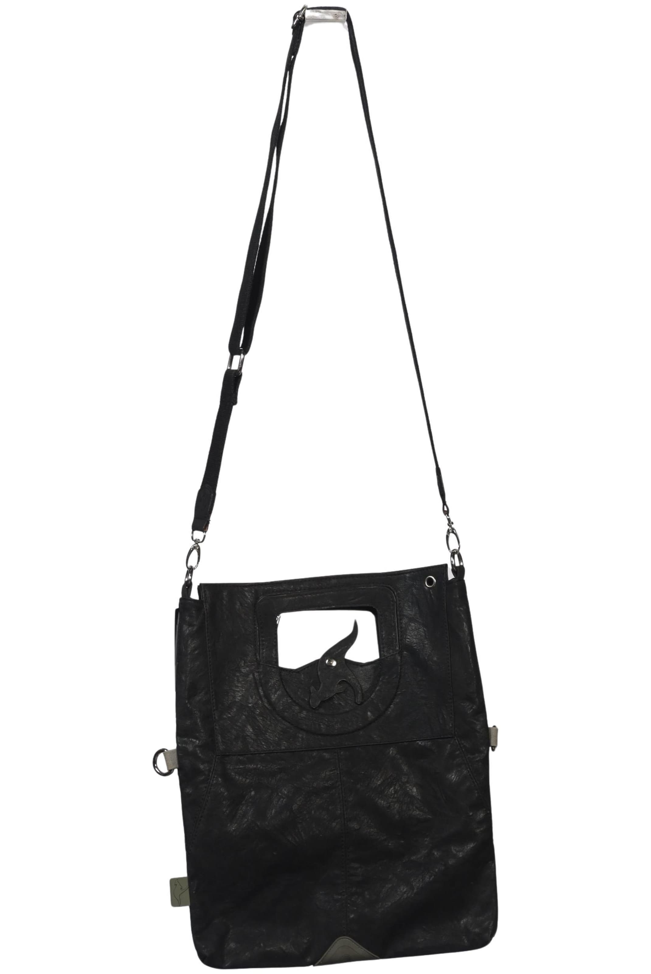 KangaROOS Handtasche klein Leder One Size in Schwarz: Vorderseite