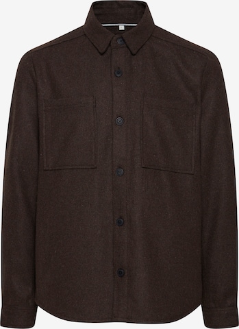 !Solid Regular fit Button Up Shirt 'Tam' in Brown: front