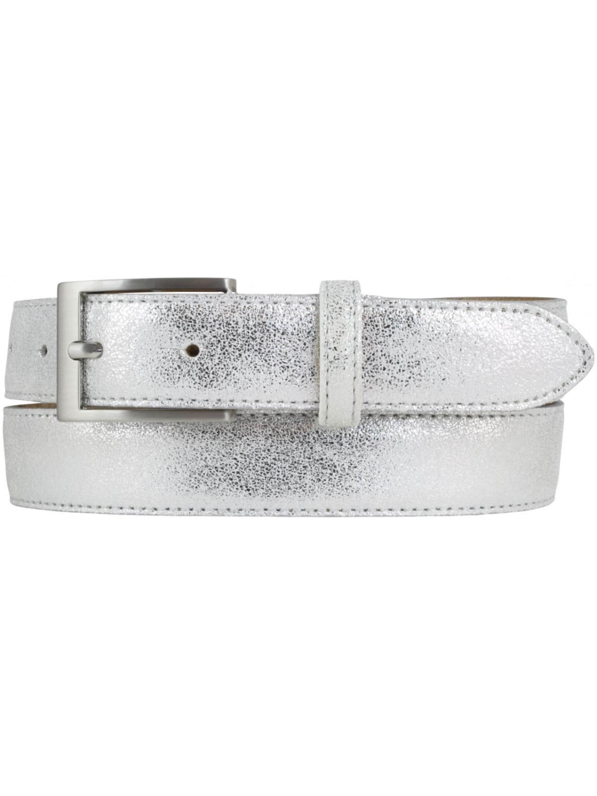 BELTINGER Belt 'Tommaso' in Silver: front
