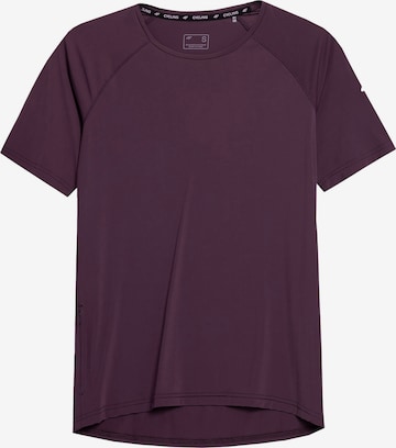 T-shirt fonctionnel 4F en violet : devant