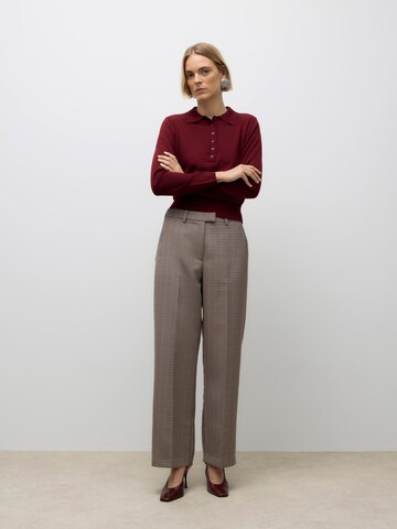 VERO MODA regular Bukser med fals i brun