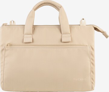 Borsa a mano 'Borsa a Mano Donna PET Riciclato - Chiusura Zip e Tasche' di TUCANO in beige: frontale