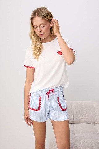 Trendyol Korte pyjama in Blauw: voorkant
