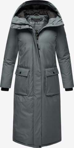 NAVAHOO Zimný kabát 'Wolkenfrost XIV' - Modrá