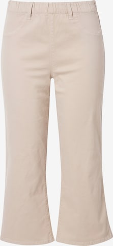 Ulla Popken Jeans in Beige: voorkant