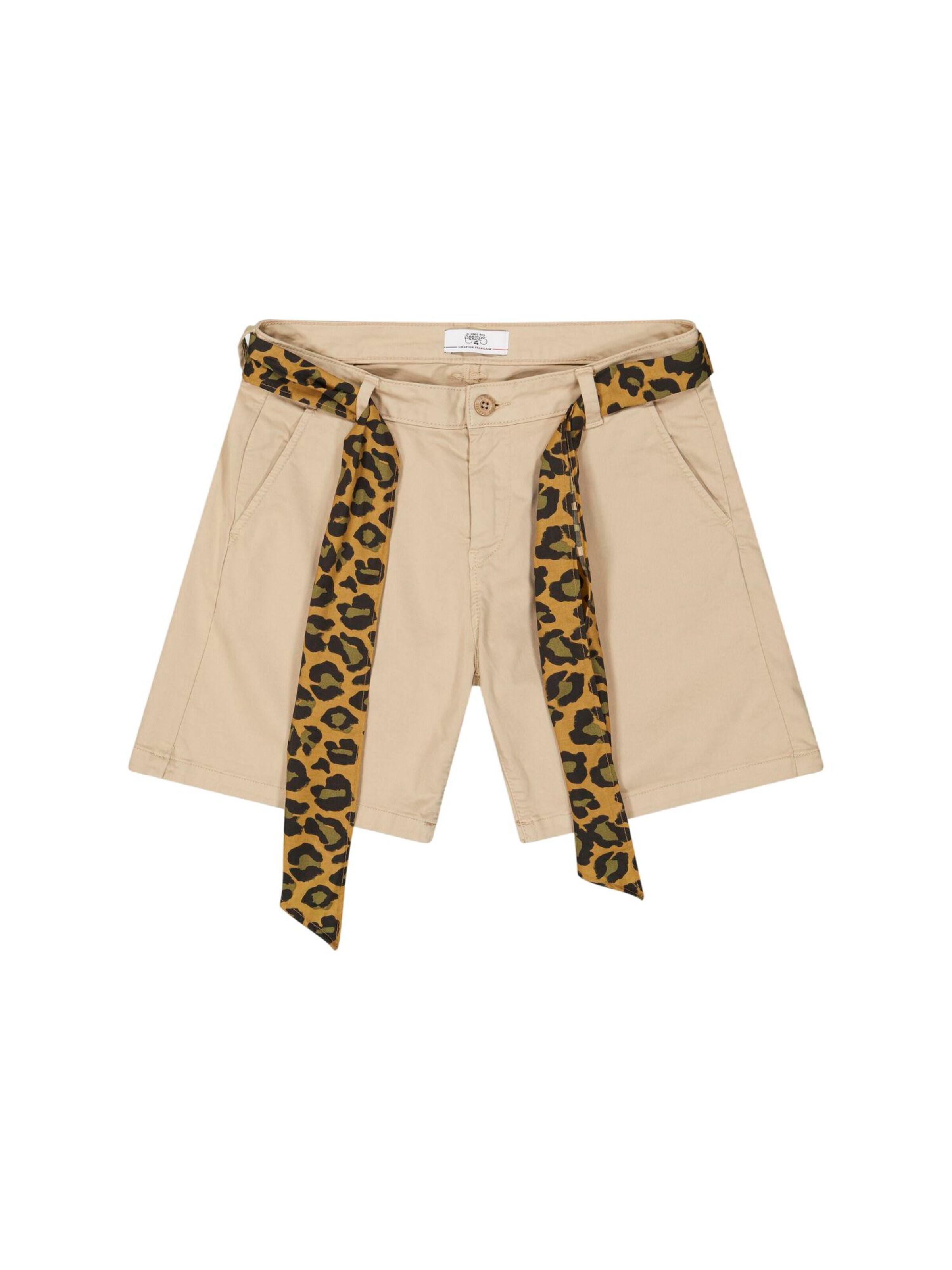 Regular Pantalon 'KRISTAL' Le Temps Des Cerises en beige : devant