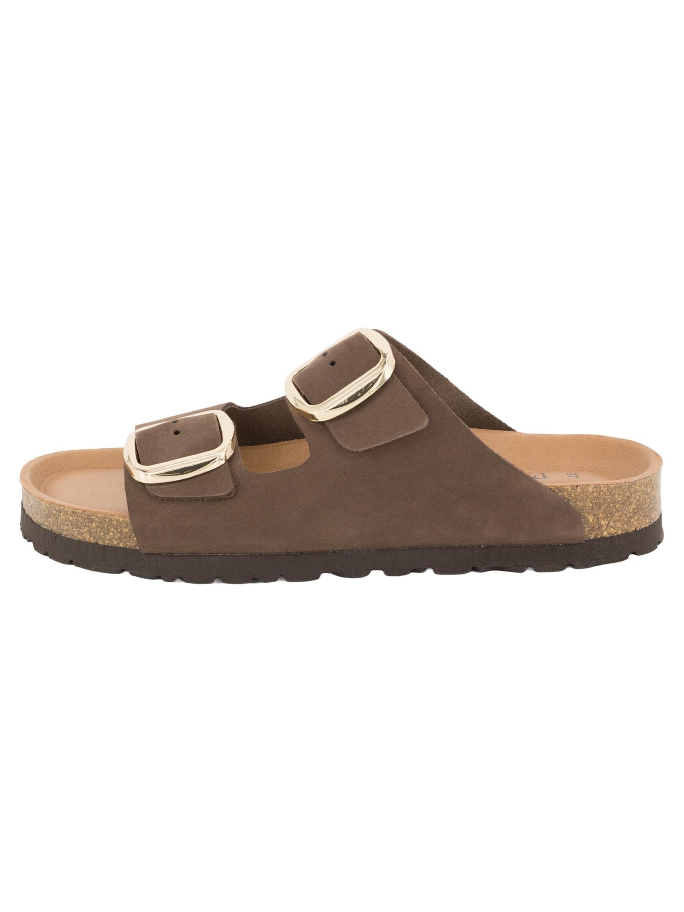 Piece Of Mind Mule 'Comfort' in Brown: front