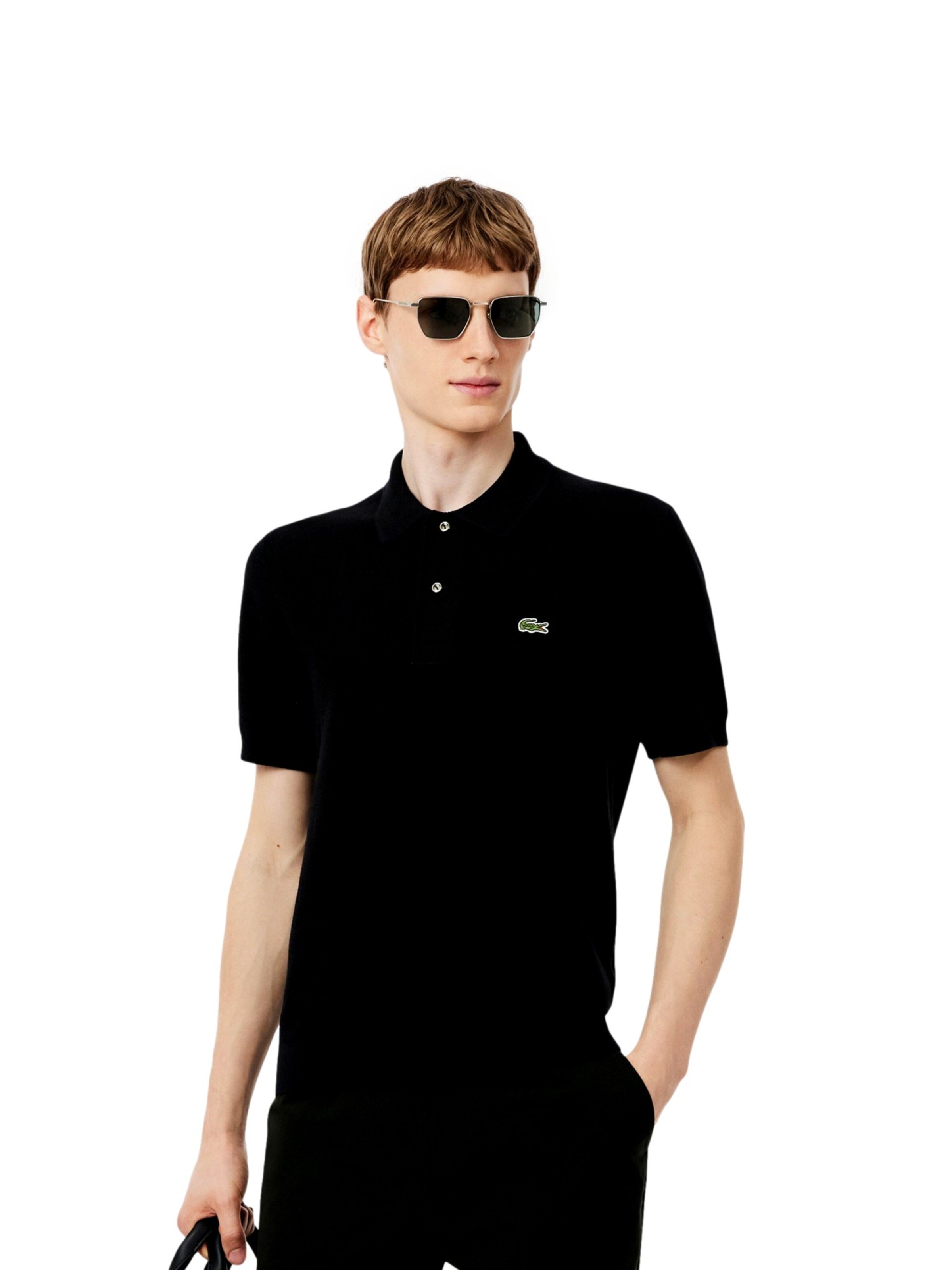LACOSTE Bluser & t-shirts i sort: forside