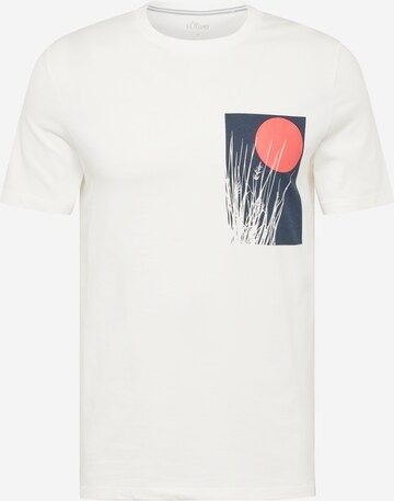 T-Shirt s.Oliver en blanc : devant