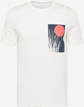 s.Oliver T-shirt i vit: framsida