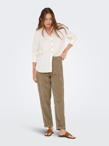 ONLY Regular Broek 'ONLFLORA' in Bruin