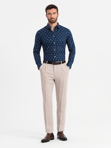 Ombre Regular fit Button Up Shirt in Blue