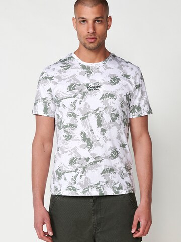 T-Shirt KOROSHI en beige : devant