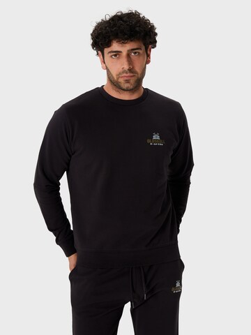 Oldskull Sweatshirt 'Samurai' in Zwart: voorkant