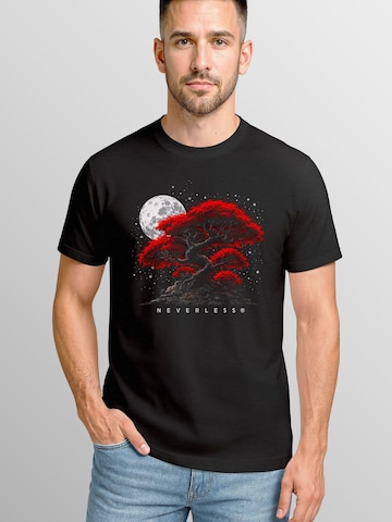 Neverless Shirt 'Bonsai Tree' in Black