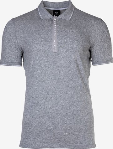 ARMANI EXCHANGE Poloshirt in Grau: predná strana