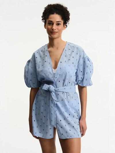 Penti Kimono en XS-S en bleu clair, Vue avec produit