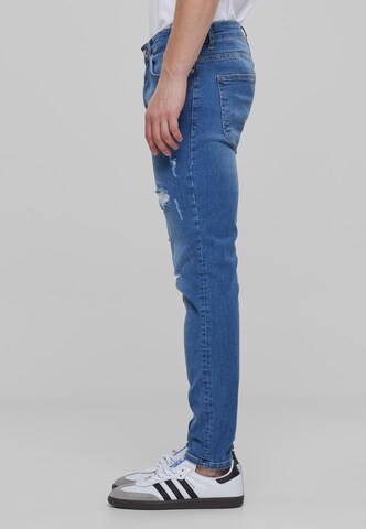 2Y Premium Tapered Jeans in Blau