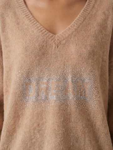 Pull-over oversize 'Silja' americandreams en marron