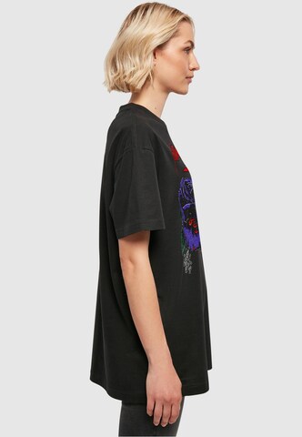 Merchcode Oversized Shirt 'Thin Lizzy - Rose Color' in Black