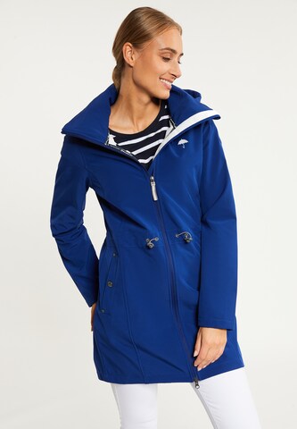 Manteau fonctionnel Schmuddelwedda en bleu : devant