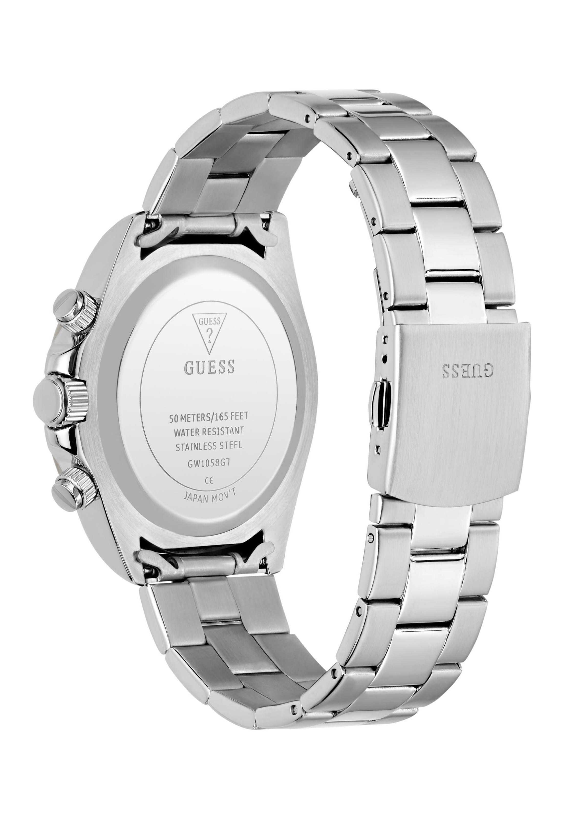 GUESS Analog watch ' ARTHUR ' in Silver