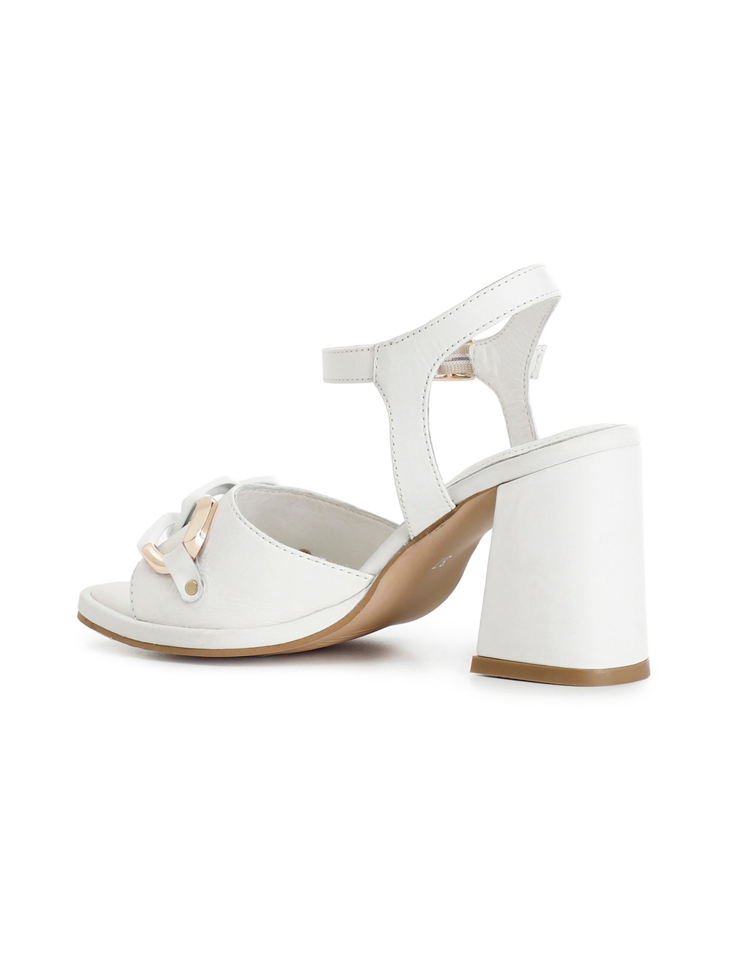 Sandales à lanières CAFè NOIR en blanc