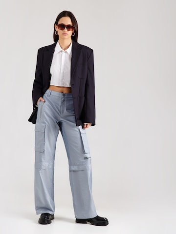Loosefit Pantalon cargo 'Iridescent' KARL LAGERFELD JEANS en bleu
