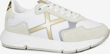 MUNICHNiske tenisice 'MUNICH 4191005 05 MAMBA bianco beige scarpe donna sneakers lacci pelle' - bijela boja: prednji dio