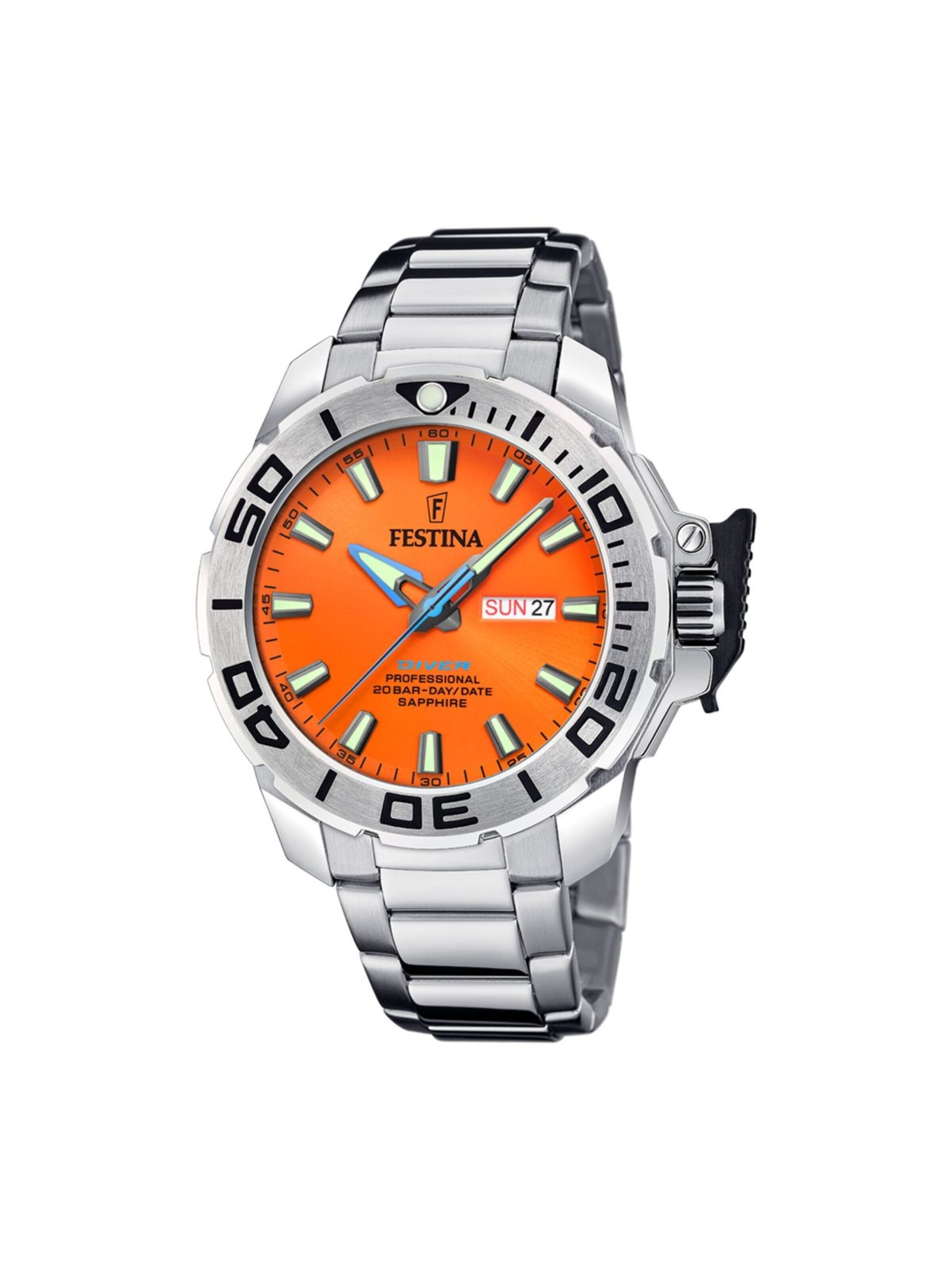 FESTINA Zegarek analogowy 'Watch The Originals' w kolorze pomarańczowy: przód